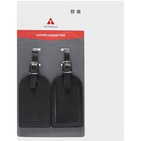 Technicals Set Of 2 Leather Luggage Tags  Black