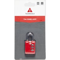 Technicals Tsa Approved 3-digit Combination Lock  Red