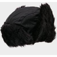 The Edge Womens Furry Trapper Hat  Black