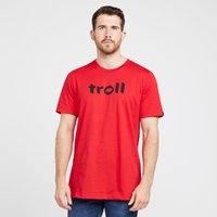 Troll Mens Front Logo Tee In Red  Red