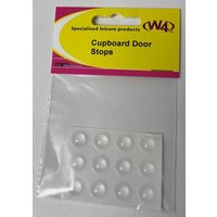 W4 Cupboard Door Stops (12 Pack)  Clear
