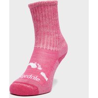 Bridgedale Kids Hike All Season Junior Merino Comfort Boot Sock  Pink