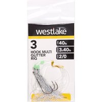 Westlake 3 Hook Multi Glitter 2/0  Clear