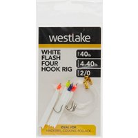Westlake 4 Hook White Flash Rig 2/0  Clear