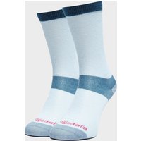 Bridgedale Womens Base Layer Coolmax Liner Boot Socks (2 Pairs)  Blue