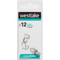 Westlake Barbed Eyed Hooks (pack Of 10) (size 12)  Silver