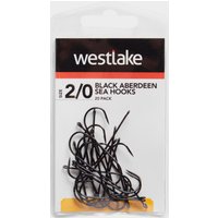 Westlake Black Aberdeen Sea Hooks (size 2/0)  Silver