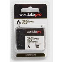 Westlake Kykatu Long Shank Hook Microbarb (size 6)  Black