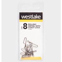 Westlake Rolling Swivel With Coast Lock (size 8)  Silver