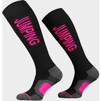 Comodo Womens Jumping Socks Black/pink  Black