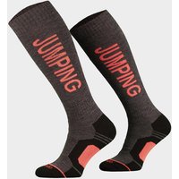 Comodo Womens Jumping Socks Grey/orange  Grey