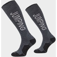 Comodo Womens Jumping Socks Grey/white  Grey