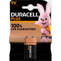 Duracell 9v Plus Battery  Black