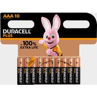 Duracell Aaa Plus Batteries (pack Of 10)  Black