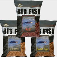 Dynamite Big Fish Fltng Pellets 11mm Fishmeal  Brown