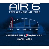 Eurohike Air 6 Replacement Air Tube (front 452r)  Blue