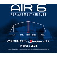 Eurohike Air 6 Replacement Air Tube (middle - 558r)  Blue