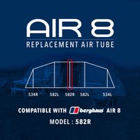 Eurohike Air 8 Replacement Air Tube (582r)  Blue