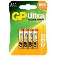 Gp Batteries Ultra Alkaline Aaa Batteries (4 Pack)  White
