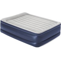 Hi-gear High Rise Flock King Size Airbed  Blue