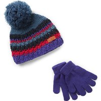 Hi-gear Kids Hat And Glove Set  Blue