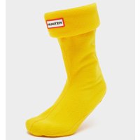 Hunter Kids Recycled Fleece Boot Socks Yellow  Yellow