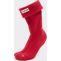 Hunter Kids Recycled Fleece Boot Socks  Red