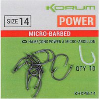 Korum Xpert Power Hks Brbd Sz 10  Silver