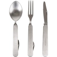 Lifeventure Folding Cutlery Set  Silver