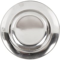 Lifeventure Stainless Steel Camping Plate  Silver