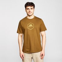 Mountain Equipment Mens Hex Logo T-shirt  Brown