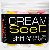 Munch Baits Cream Seed Wshd Out Pop Ups 18mm  Grey