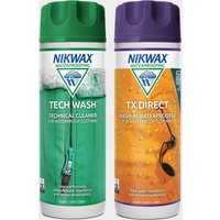 Nikwax Tech Wash And Tx Direct 300ml Twin Pack  White