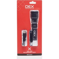 Oex Rechargeable Cree Torch  Black