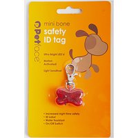 Petface Outdoor Paws Bone Id Safety Tag  Red