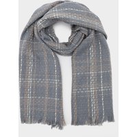Platinum Womens Woven Scarf Grey Chequered  Grey