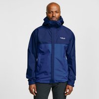 Rab Mens Downpour Eco Waterproof Jacket  Blue