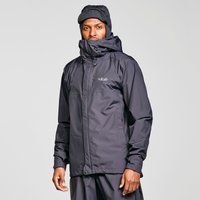 Rab Mens Downpour Eco Waterproof Jacket  Grey