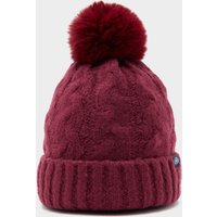 Royal Scot Chunky Knit Bobble Hat In Wine  Red