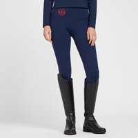 Royal Scot Womens Knee Patch Riding Tights In Dark Blue  Navy