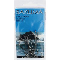 Sakuma Size 2 560 Stinger Hooks  Silver