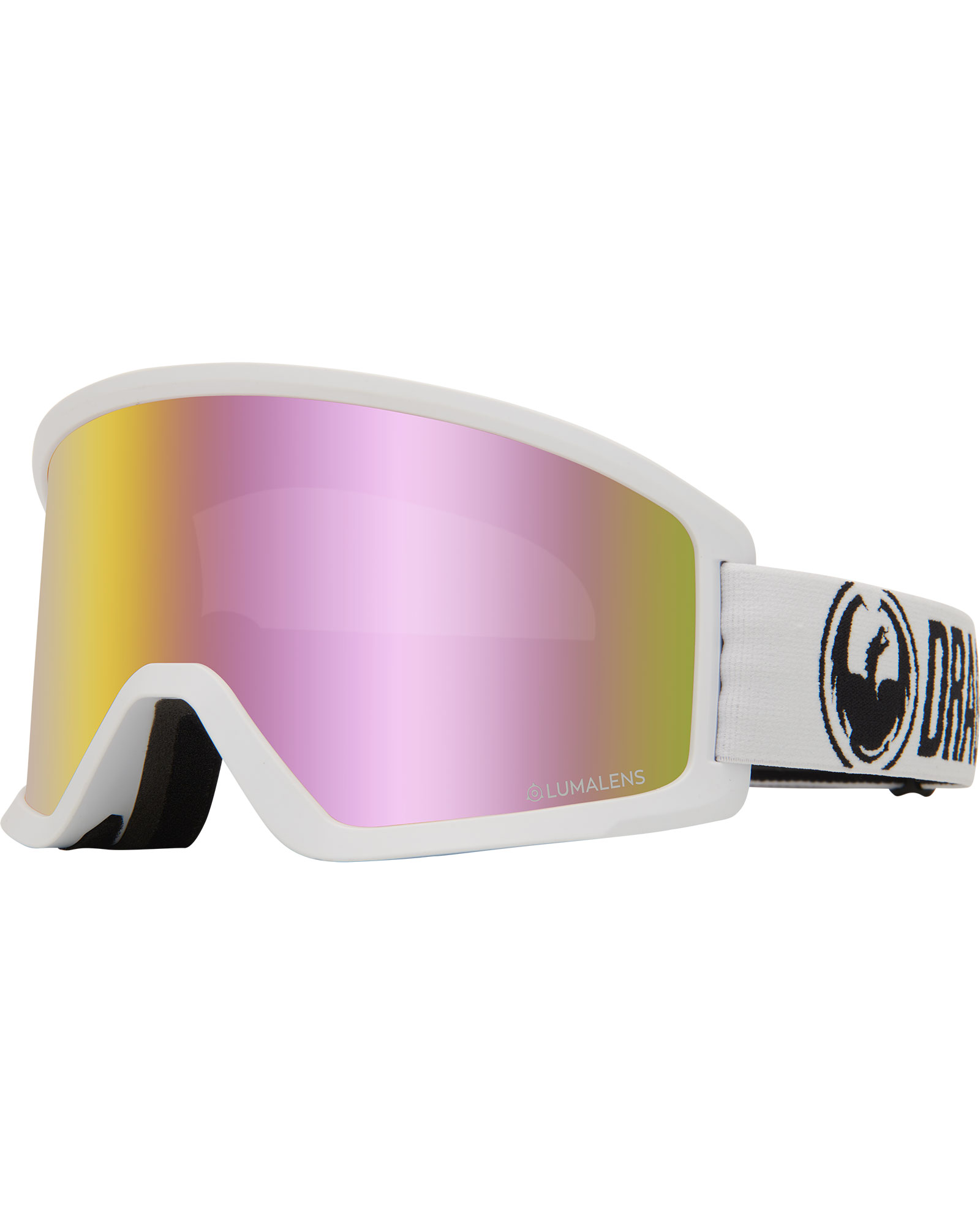Dragon Dx3 White / Lumalens Pink Ionized + Lumalens Dark Smoke Goggles
