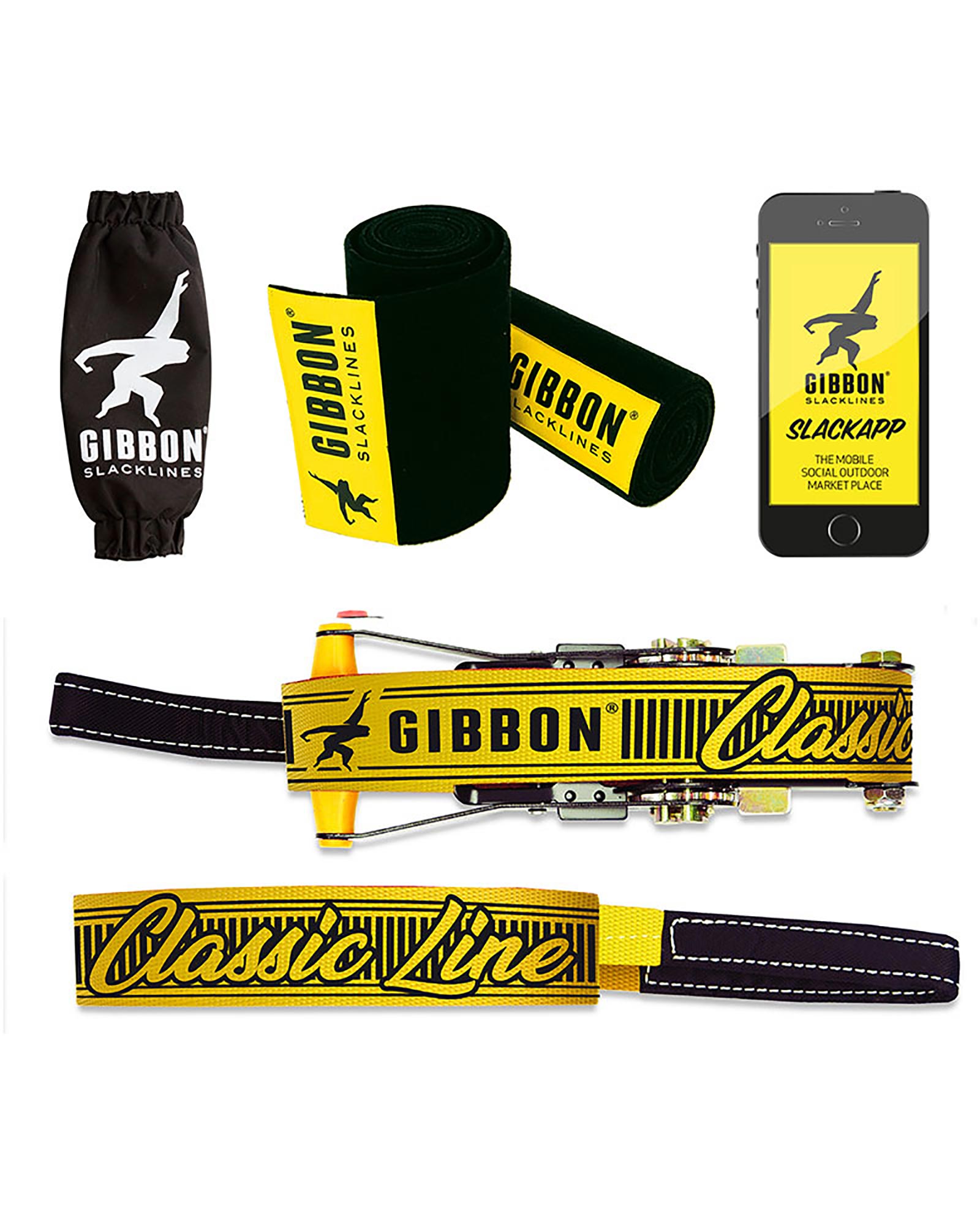 Gibbon Classic Line Treewear Set Slackline 15m