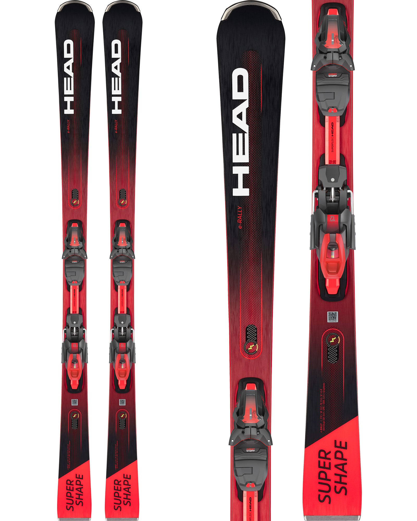 Head Supershape E-rally Skis + Prd 12 Gw Bindings 2023