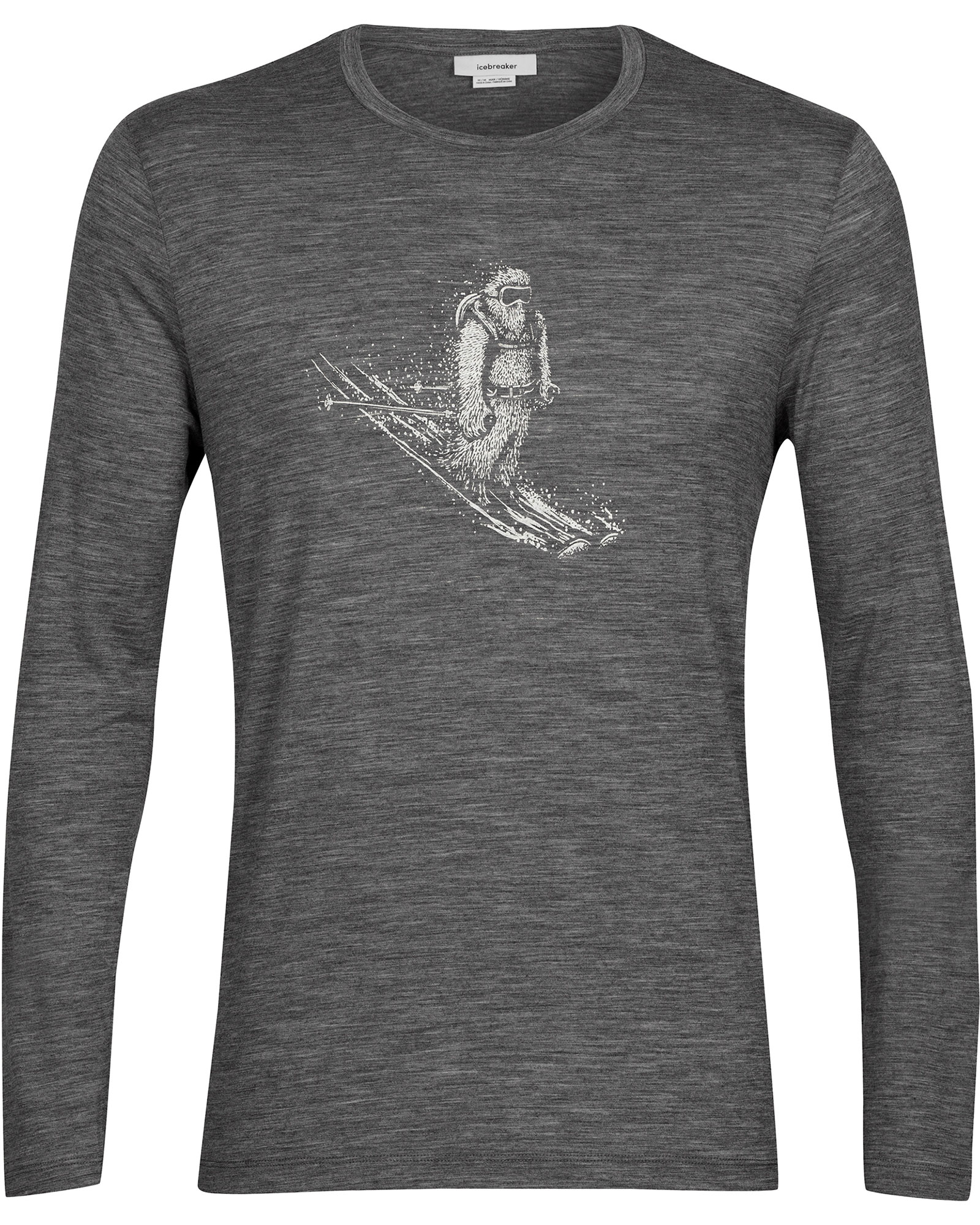 Icebreaker Tech Lite 2 Skiing Yeti Mens Long Sleeve T-shirt