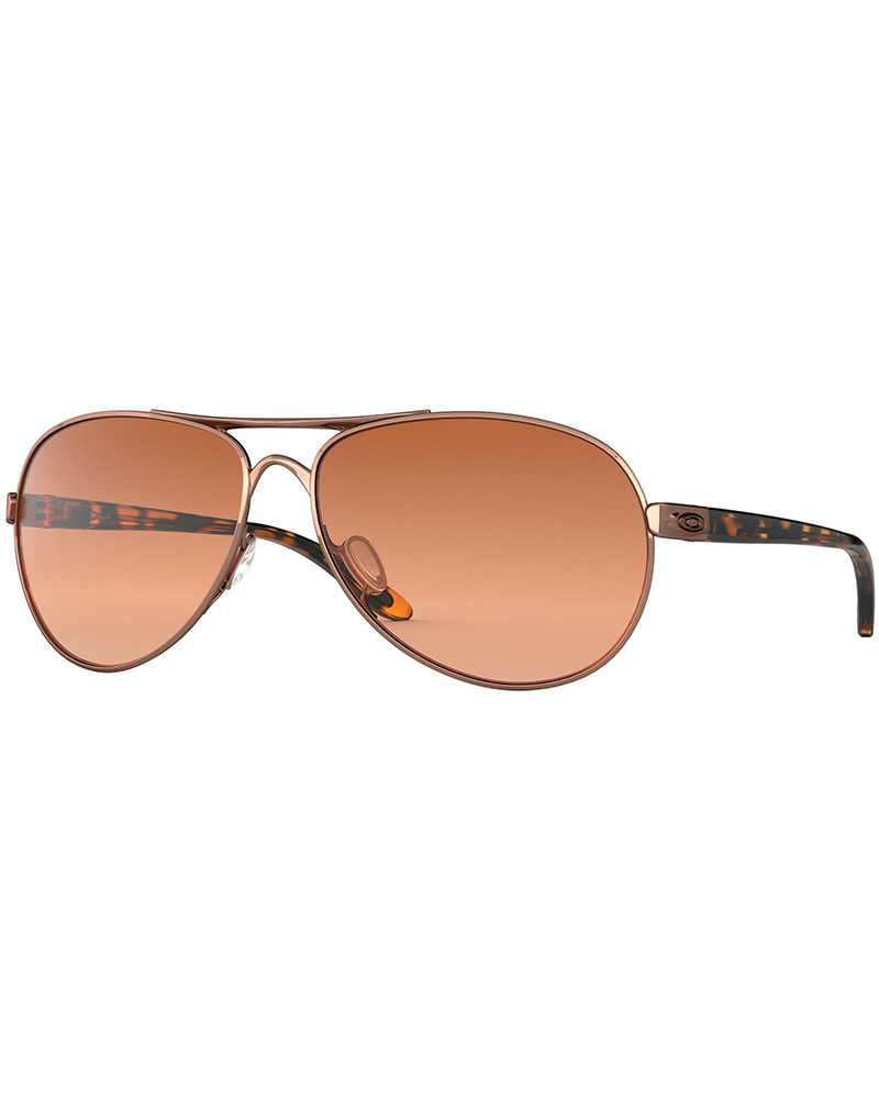 Oakley Feedback Rose Gold / Vr50 Brown Gradient Sunglasses