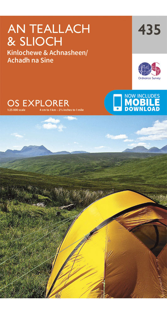Ordnance Survey An TeallachandSlioch - Os Explorer 435 Map