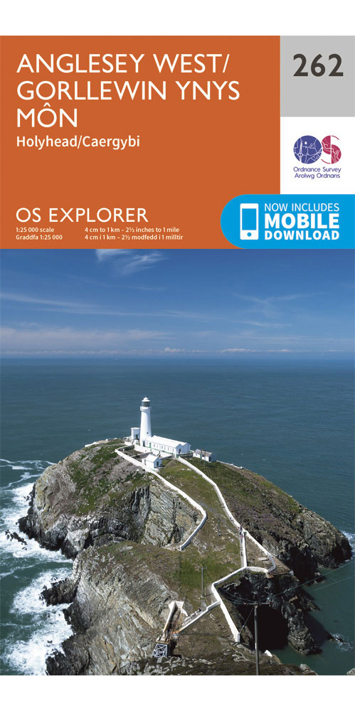 Ordnance Survey Anglesey West - Os Explorer 262 Map
