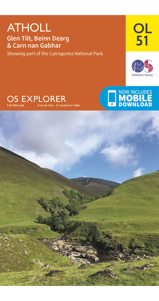 Ordnance Survey Atholl - Os Explorer Ol51 Map