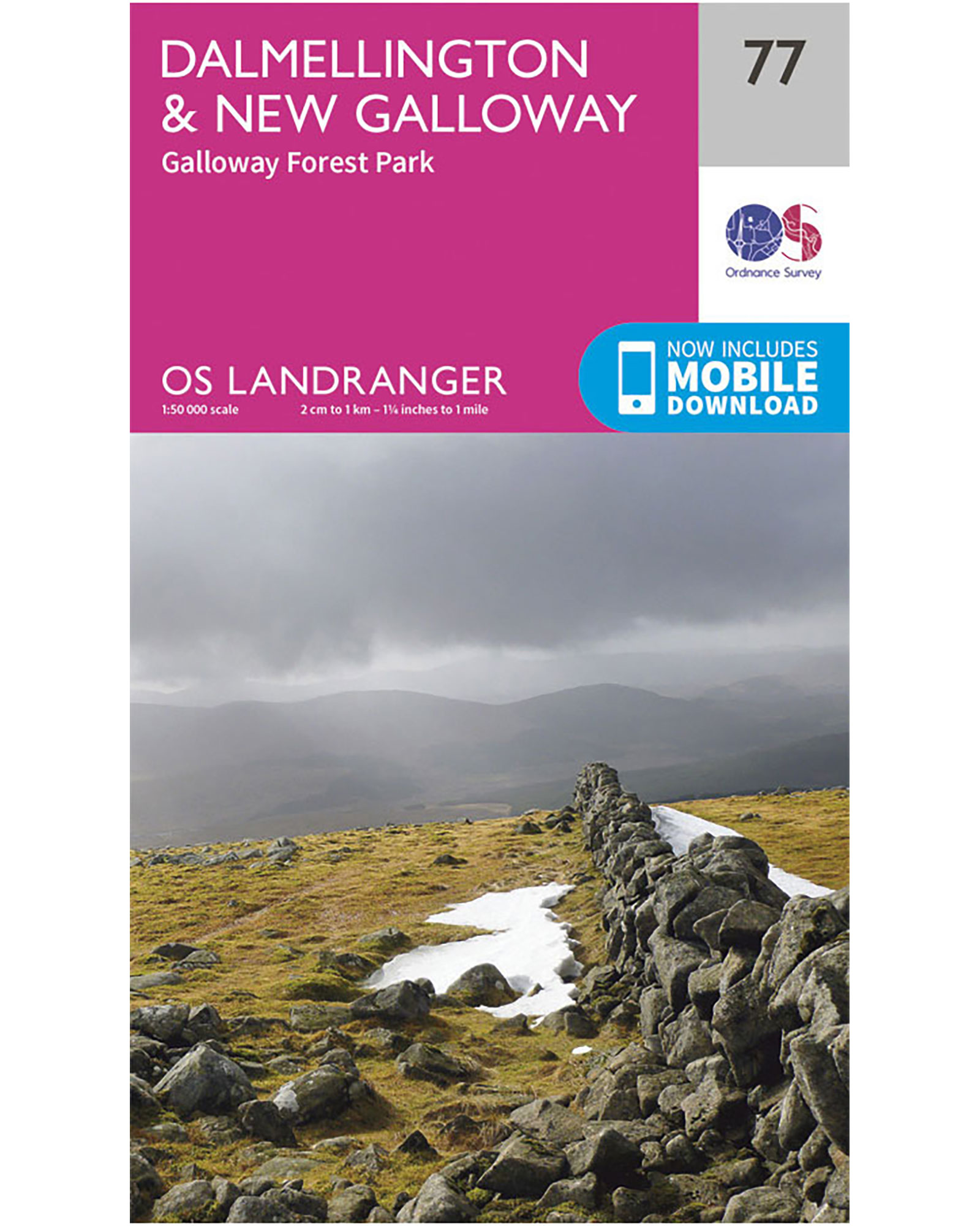 Ordnance Survey Dalmellington  New GallowayandGalloway Forest Park - Landranger 77 Map